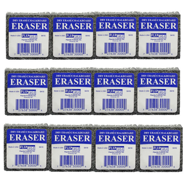 Student Eraser, 2" Width, 2" Length, 12 Per Pack, 2 Packs