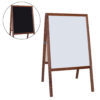 Stained Marquee Easel with White Dry Erase-Black Chalkboard, 42" H x 24" W