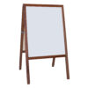 Stained Marquee Easel with White Dry Erase-Black Chalkboard, 42" H x 24" W