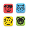 Magnetic Whiteboard Student Erasers, Animals, 12 Per Set, 3 Sets