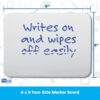 Two-Sided Dry Erase Board, 6" x 9", Pack of 24