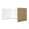 Corrugated Privacy Shield, 18" x 48", White, Pack of 24