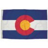 Durawavez Nylon Outdoor Flag with Heading & Grommets, Colorado, 3ft x 5ft