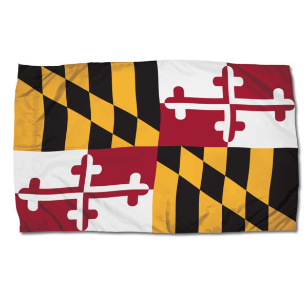 Durawavez Nylon Outdoor Flag with Heading & Grommets, Maryland, 3ft x 5ft