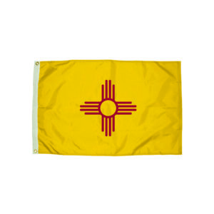 Durawavez Nylon Outdoor Flag with Heading & Grommets, New Mexico, 3ft x 5ft