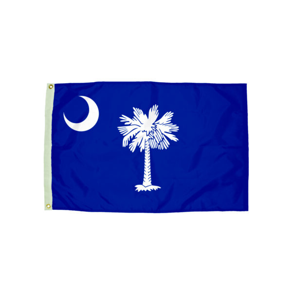 Durawavez Nylon Outdoor Flag with Heading & Grommets, South Carolina, 3ft x 5ft