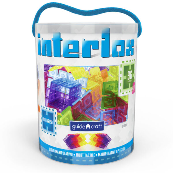 Interlox Squares Building Set, 96 Pieces