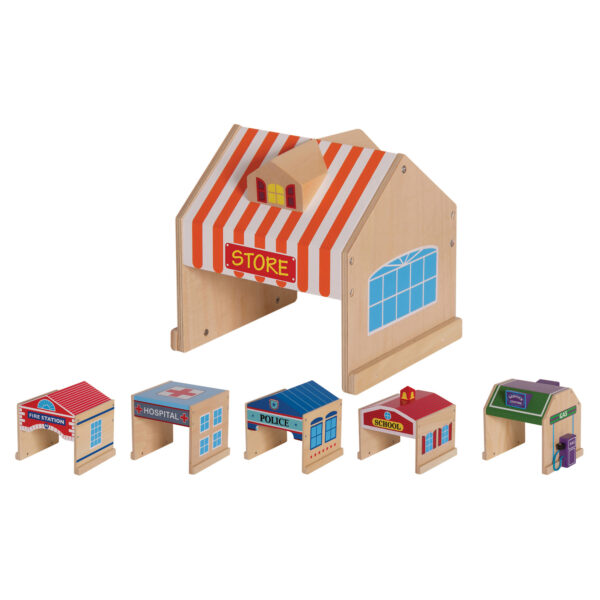 Community Buildings, 6-Piece Set