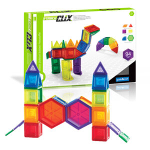 PowerClix Solids, Magnetic Building Set, 94 Pieces