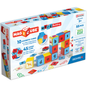 Magicube Word Building Set, Recycled, 55 Pieces