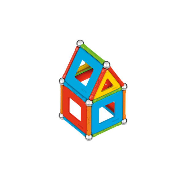 Magnetic Building Set, Supercolor Recycled, 78 Pieces