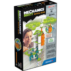 Mechanics Gravity Construction Set, Vertical Motor Recycled, 183 Pieces