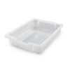 Shallow F1 Tray, Translucent, 12.3" x 16.8" x 3", Heavy Duty School, Industrial & Utility Bins, Pack 8