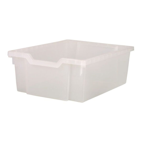 Deep F2 Tray, Translucent, 12.3" x 16.8" x 5.9", Heavy Duty School, Industrial & Utility Bins, Pack of 6