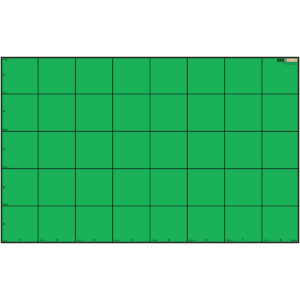 Wonder League Robotics Competition Green Screen Mat, 150cm x 240cm with 30cm Grid