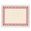 Art Deco Set - Maroon Border Paper, Plain Folders, Gold Seals