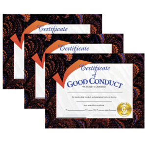 Certificate of Good Conduct, 8.5" x 11", 30 Per Pack, 3 Packs