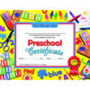 Preschool Certificate, 8.5" x 11", 30 Per Pack, 3 Packs