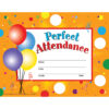 Perfect Attendance Certificates & Reward Seals, 30 - 8.5" x 11" Certificates & 160 Seals Per Set, 3 Sets