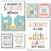 Boho Science Bulletin Board Classroom Decor Posters, Set of 6