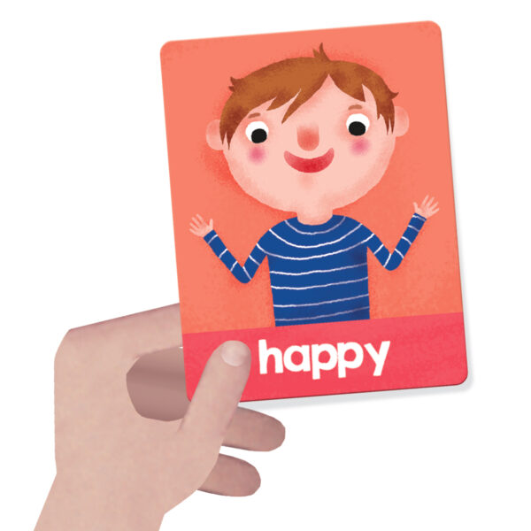 Emotions and Actions Montessori Flashcards, Set of 36