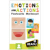 Emotions and Actions Montessori Flashcards, Set of 36