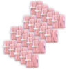 Skooob Tangle Free Earbud Covers - Light Pink-White, Pack of 20