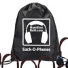 Sack-O-Phones, 10 Personal Headphones in a Carry Bag, Blue