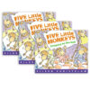 Five Little Monkeys Jumping on the Bed Book, Pack of 3