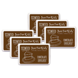 Just for Kids Scented Ink Pad Chocolate-Brown, Pack of 6