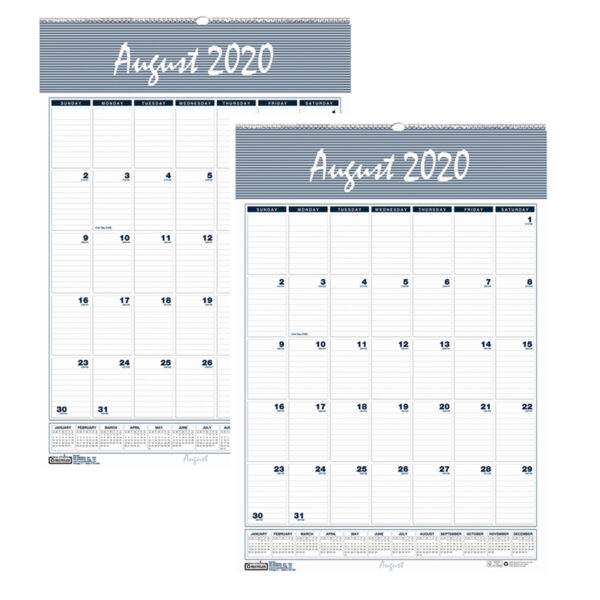 Bar Harbor Academic Wall Calendar, 12" x 17", Pack of 2