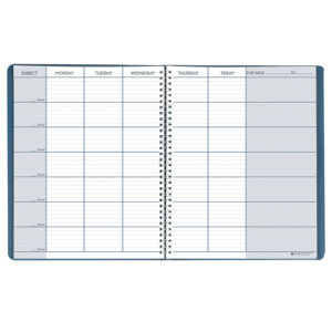 Teachers Planner, Blue, 8-1-2" x 11", Pack of 2