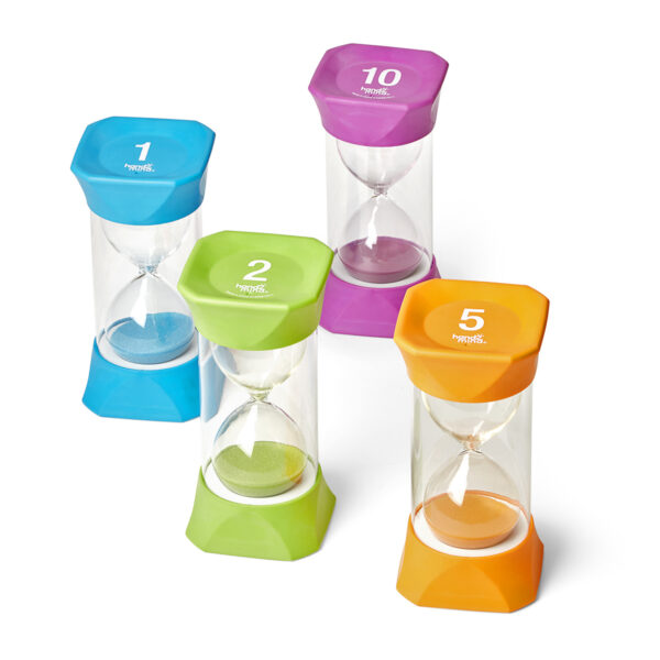 Jumbo 1, 2, 5, and 10 Minute Sand Timer Set