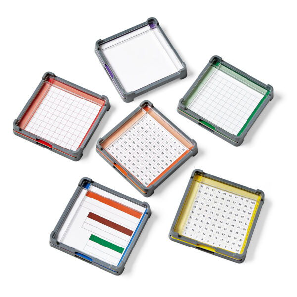 Cuisenaire Rod Workspace Trays, Set of 6