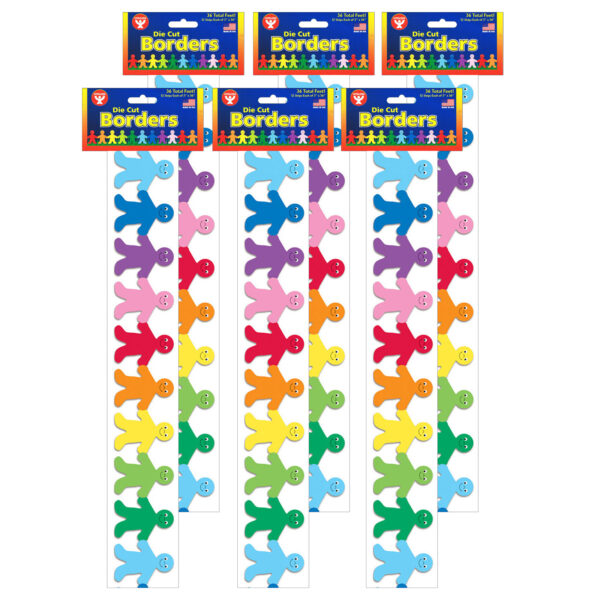 Rainbow Kids Mighty Brights Border, 36 Feet Per Pack, 6 Packs