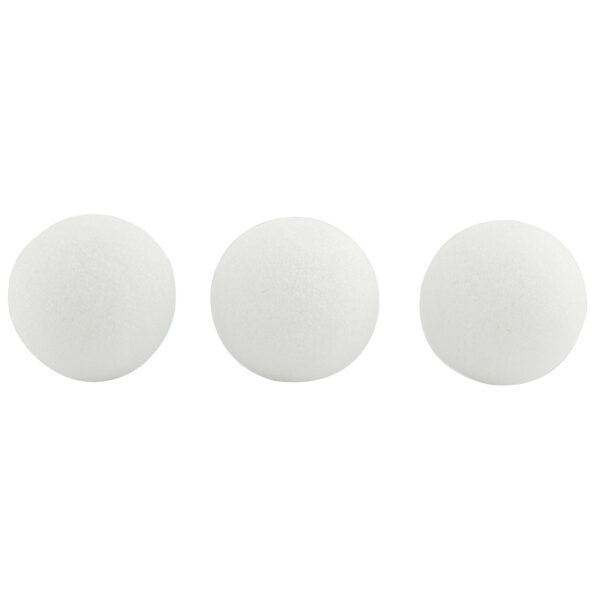 Craft Foam Balls, 3 Inch, White, Pack of 50