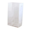 Large Gusseted Paper Bags, 6" x 3.5" x 11", White, 100 Per Pack, 2 Packs