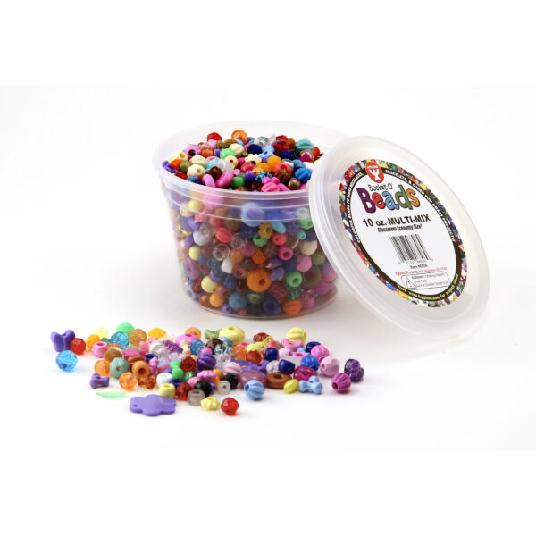 Bucket O' Beads, 10 oz. Multi Mix Per Pack, 3 Packs