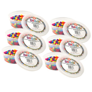 Bucket O Beads, Neon Barrel, 6 x 9 mm, 375 Per Pack, 6 Packs