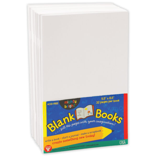 Blank Paperback Books, 5.5" x 8.5", White, 10 Per Pack, 2 Packs