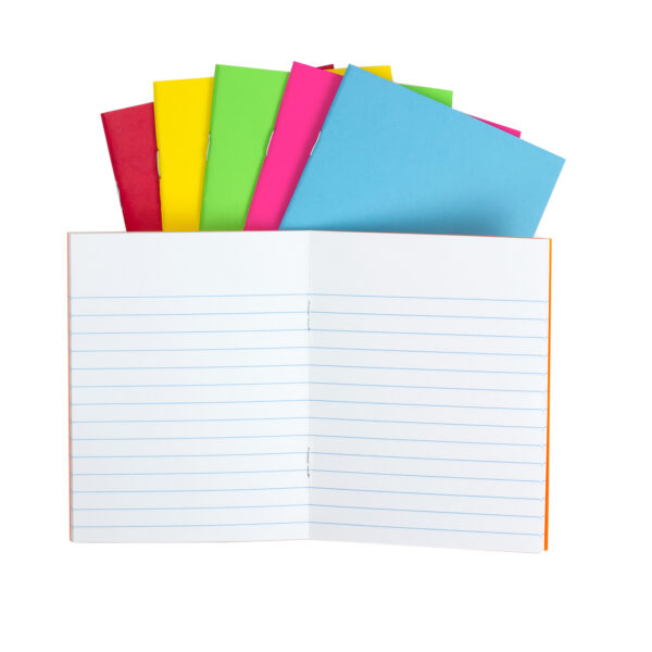 Bright Colors Lined Blank Books - 4.25 x 5.5" - Pack of 24