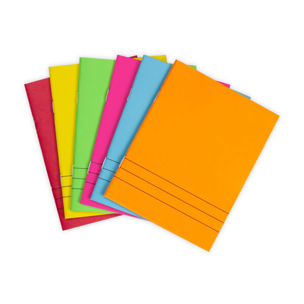 Bright Colors Lined Blank Books - 4.25 x 5.5" - Pack of 24