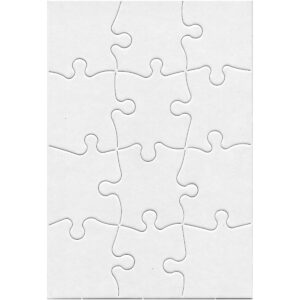 Compoz-A-Puzzle, 5 1-2" x 8" Rectangle, 12-Piece, Pack of 24