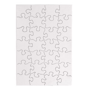 Compoz-A-Puzzle, 5 1-2" x 8" Rectangle, 28-Piece, Pack of 24