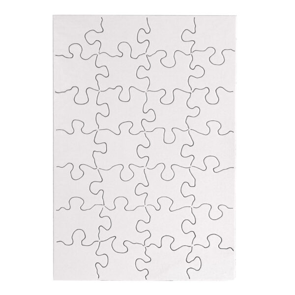 Compoz-A-Puzzle, 5 1-2" x 8" Rectangle, 28-Piece, Pack of 24