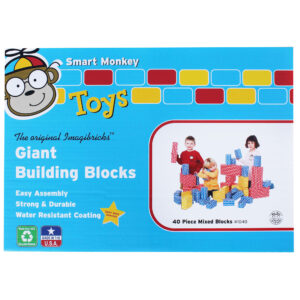 ImagiBRICKS Giant Building Block Set, 40 Pieces