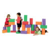 ImagiBRICKS Giant Rainbow Building Block Set, 24 Pieces