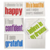 Note Cards with Envelope, Confidence Booster Set, 10 Per Set, 2 Sets