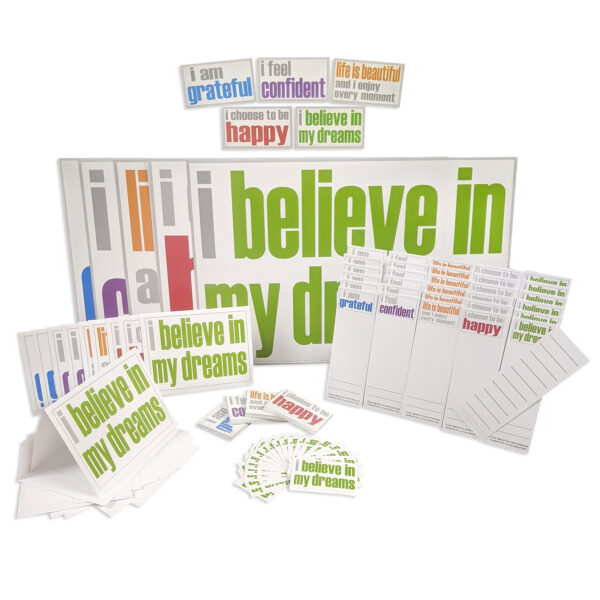 Confidence Ultra Booster Set, Posters, Magnets, Notes, Page Keepers, Note Cards, 150 Pieces