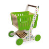 Green Market Wooden Play Shopping Trolley